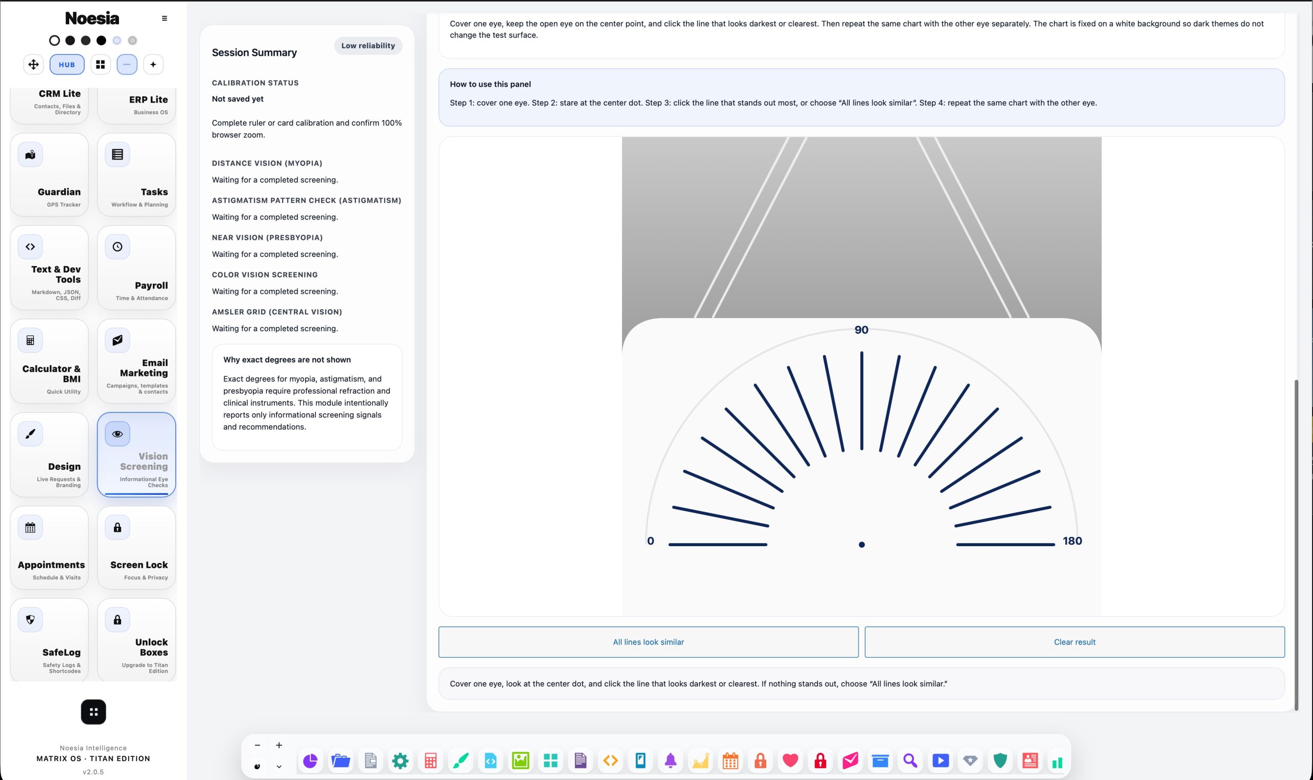 Vision Screening workflow screenshot 3