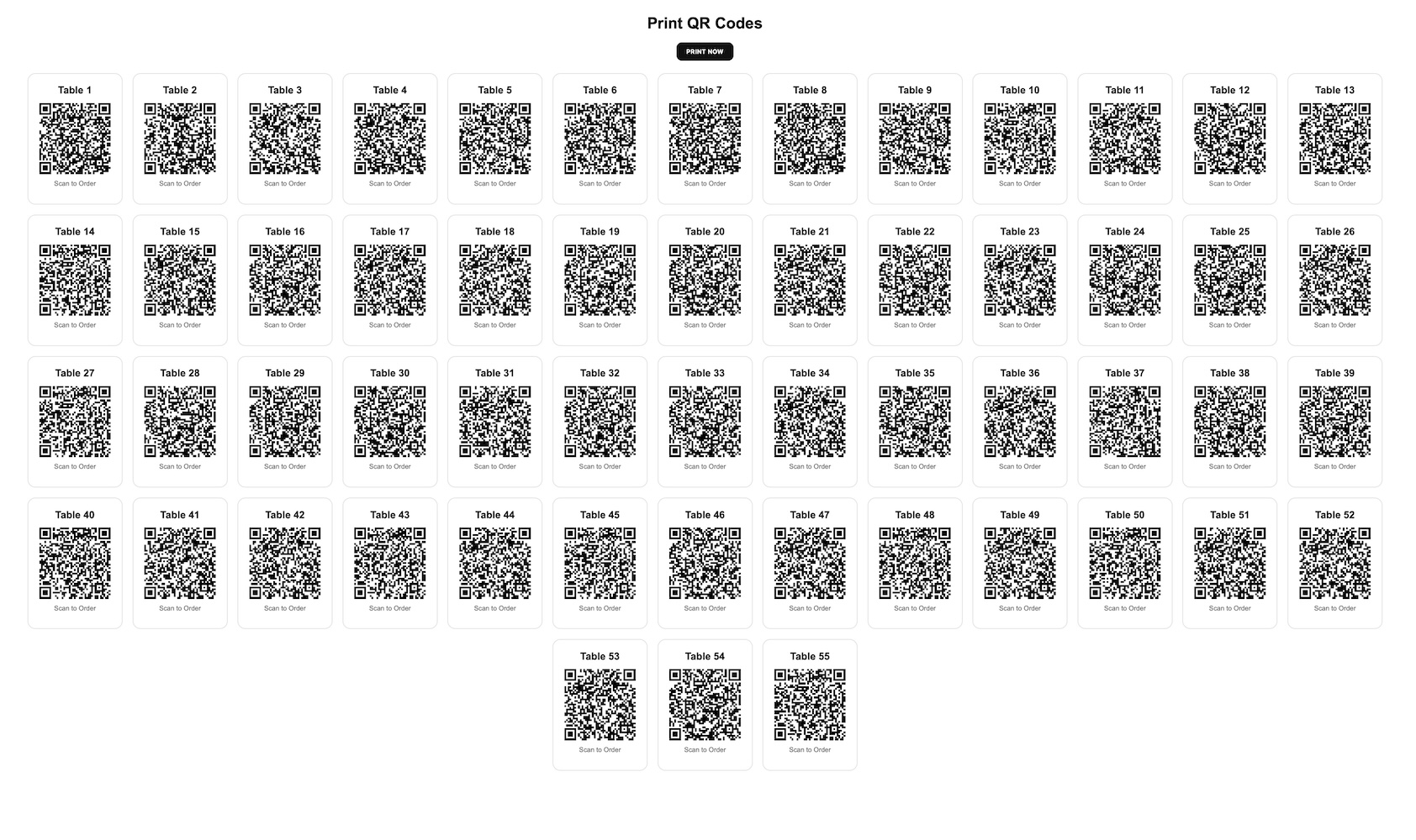 QR Menu extra thumbnail