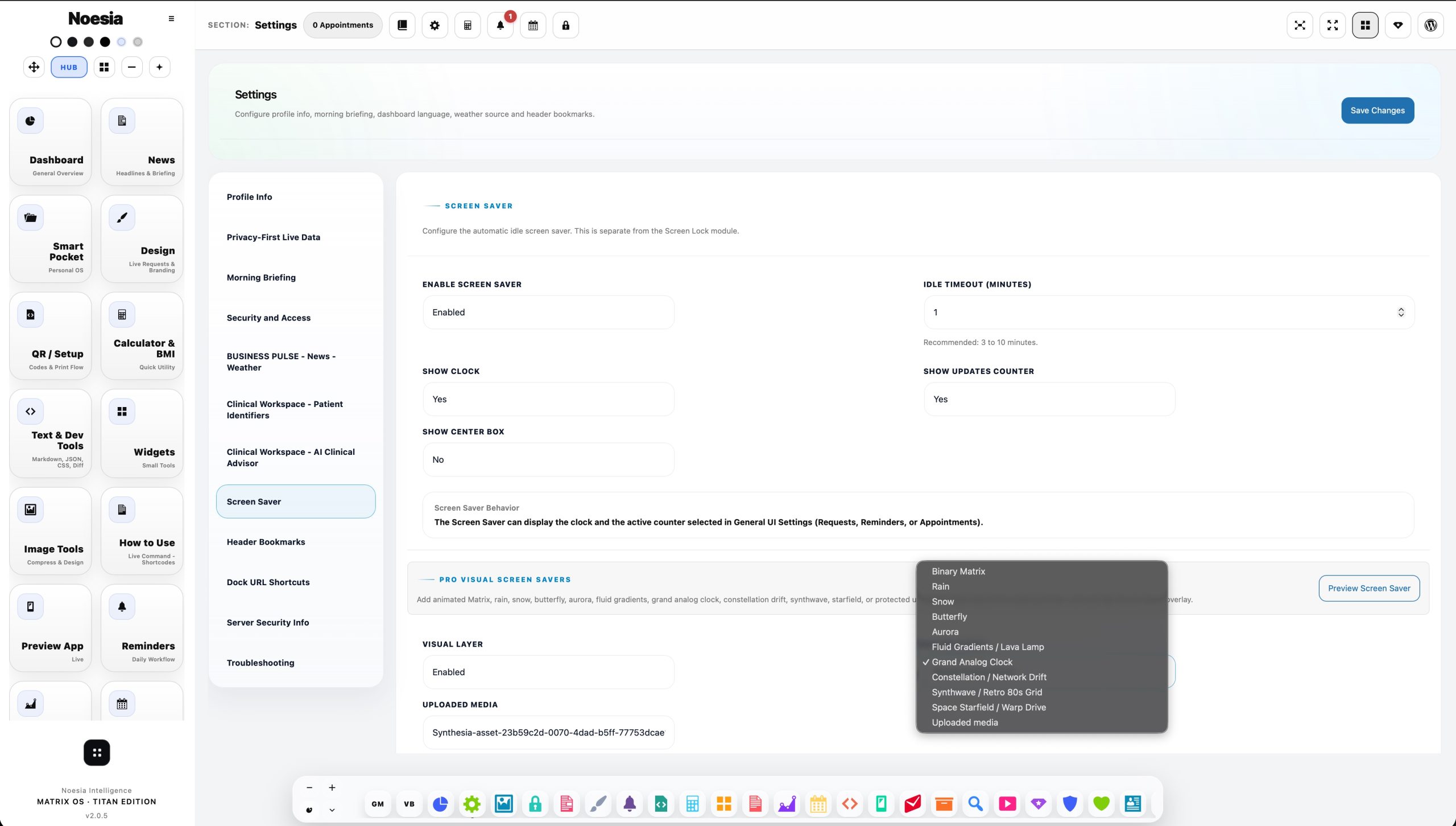 Settings visual controls thumbnail