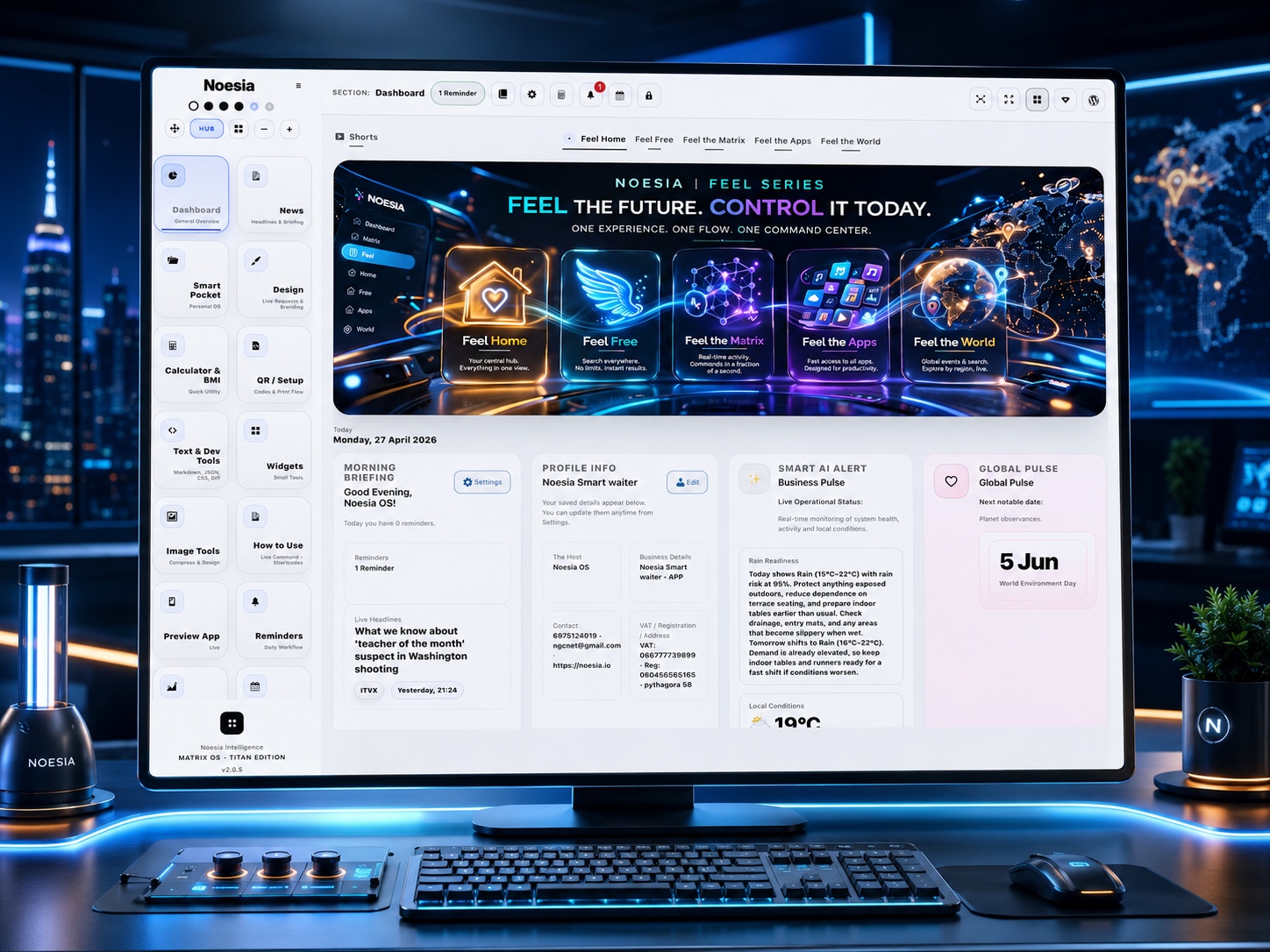 Dashboard main screenshot