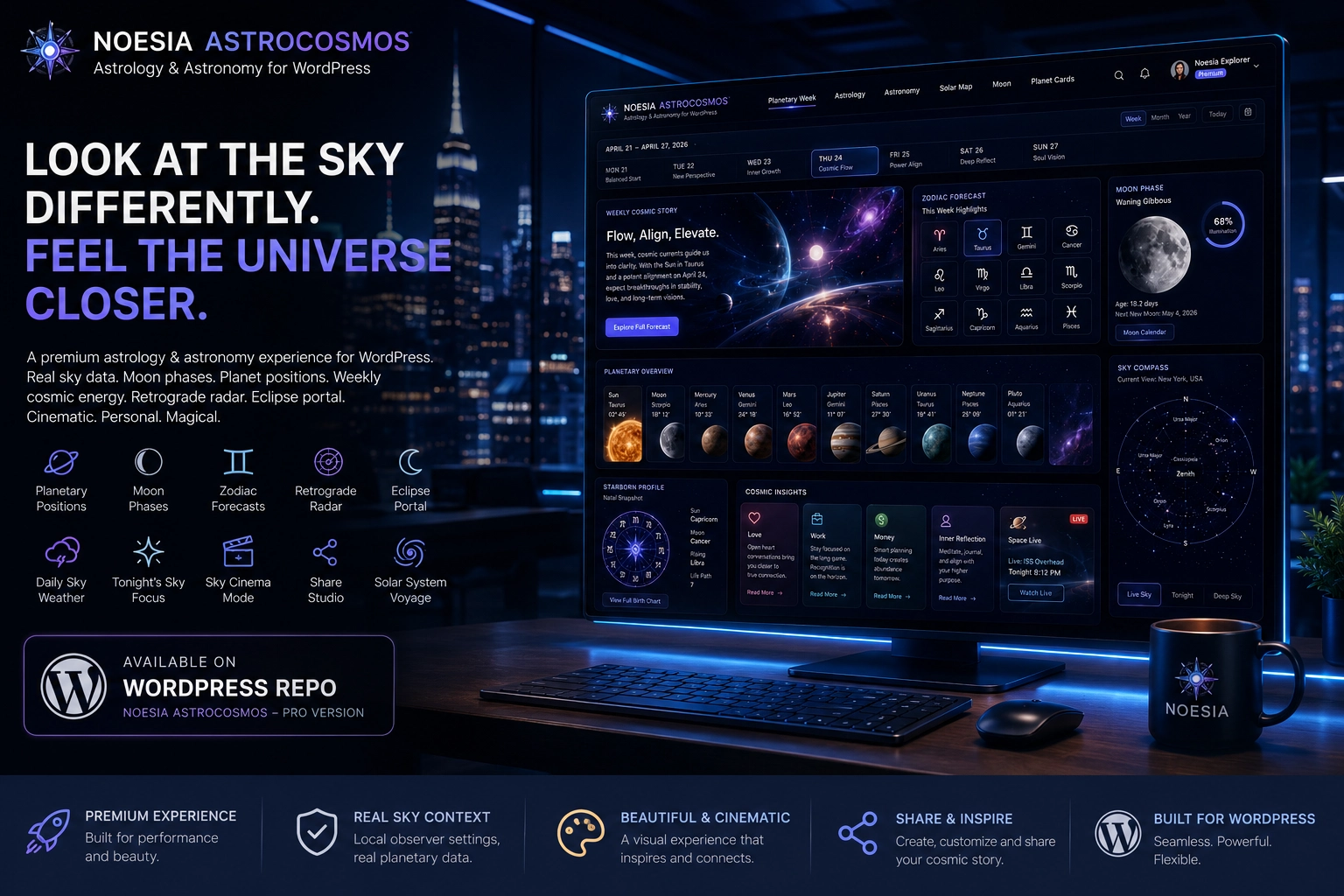 AstroCosmos premium cosmic experience preview