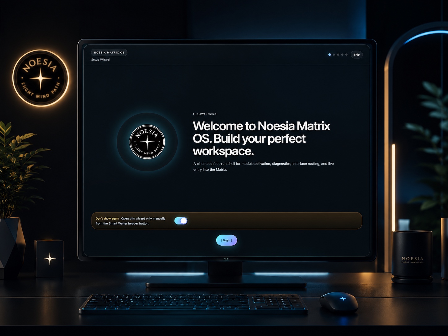 Noesia Matrix OS UI