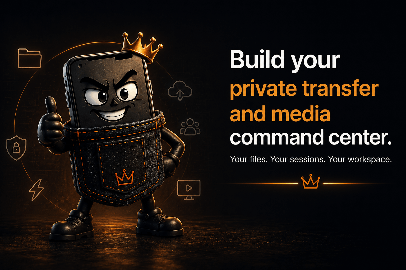 Smart Pocket. Your private media and transfer command center 22 Noesia Smart Pocket use cases visual placeholder